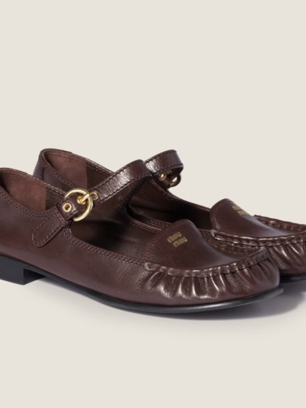 Miu Miu Women's Brown Loafers